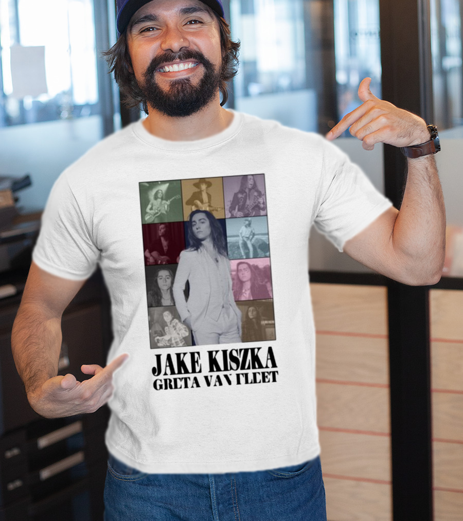 Jake Kiszka Greta Van Fleet The Eras Iconic Montage Styles And Poses T-Shirt