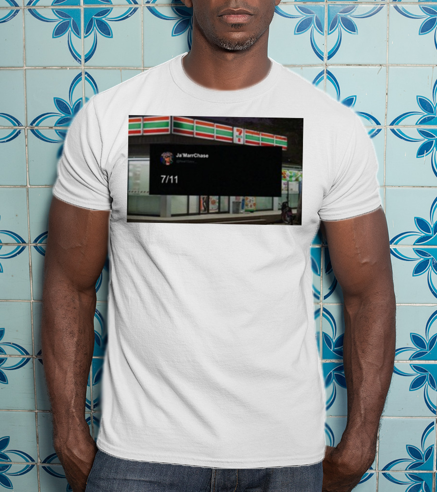 Ja'Marr Chase 7/11 Partnership Announcement T-Shirt