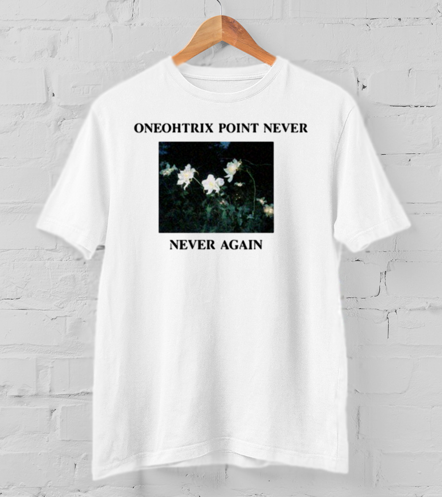 Oneohtrix Point Never Never Again White Flowers T-Shirt