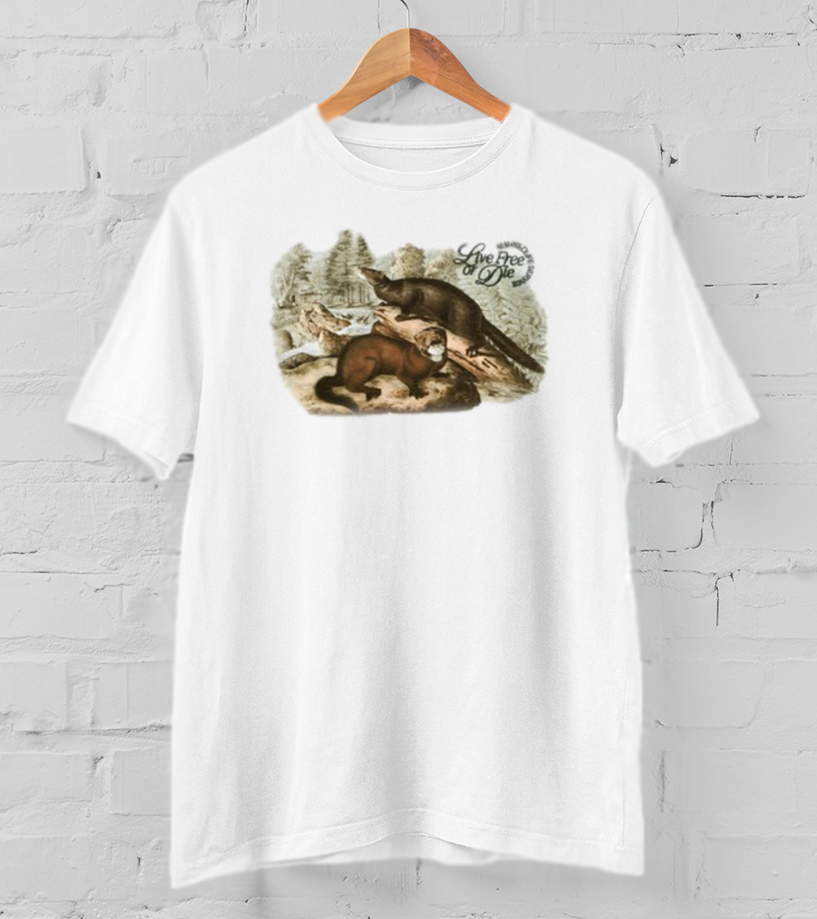 Ludwig Mogul Moves Nature Reserve Live Free Or Die Wildlife Scene T-Shirt