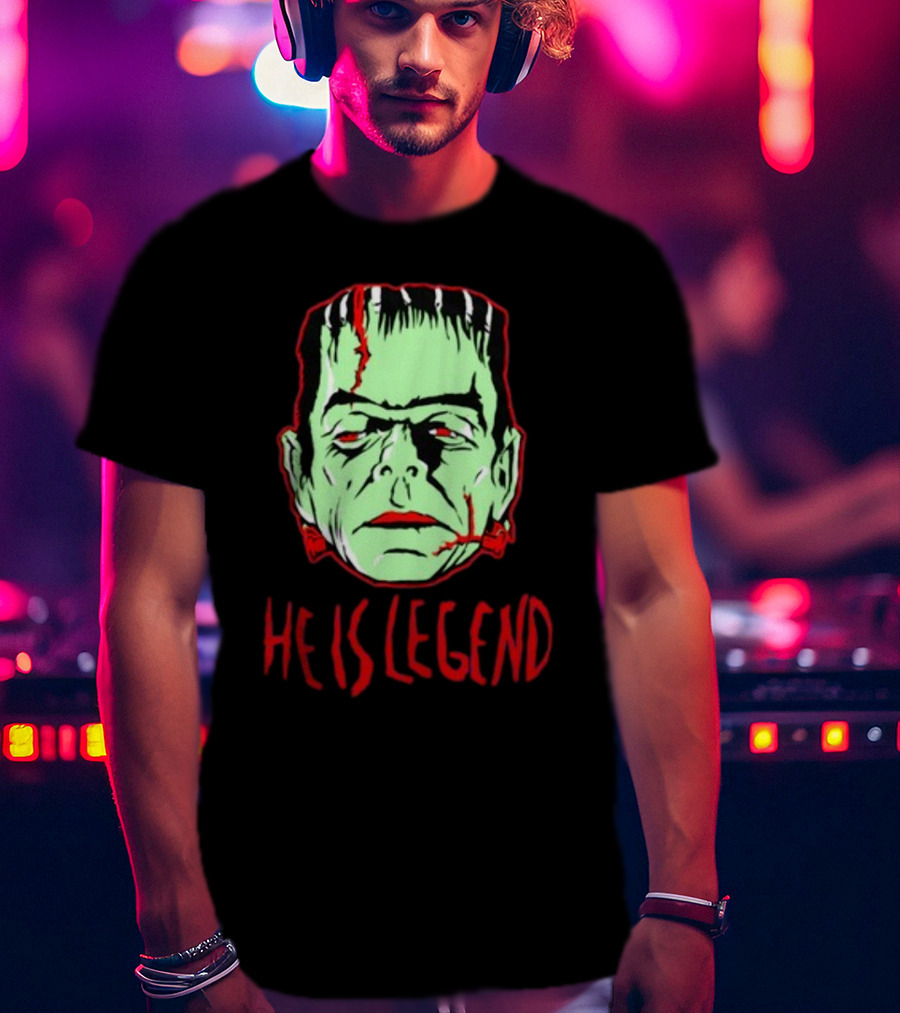 He Is Legend Frankenstein's Monster Face T-Shirt