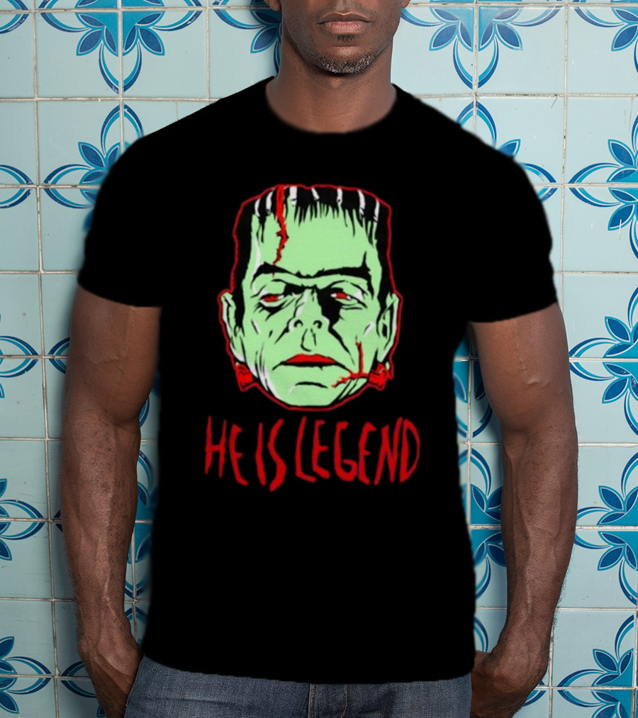 He Is Legend Frankenstein's Monster Face T-Shirt