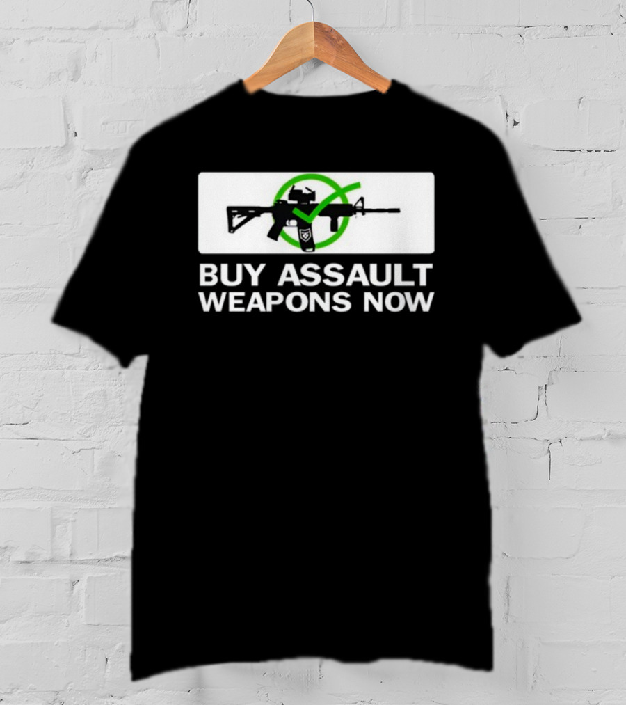 Buy Assault Weapons Now Green Circle Crossed Rifle Patchops Version 1 T-Shirt
