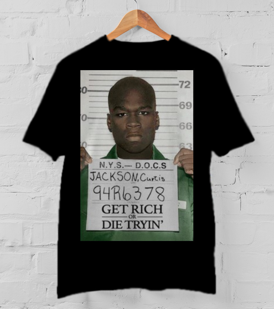 Curtis Jackson Get Rich Or Die Tryin' Mugshot 94R6378 T-Shirt