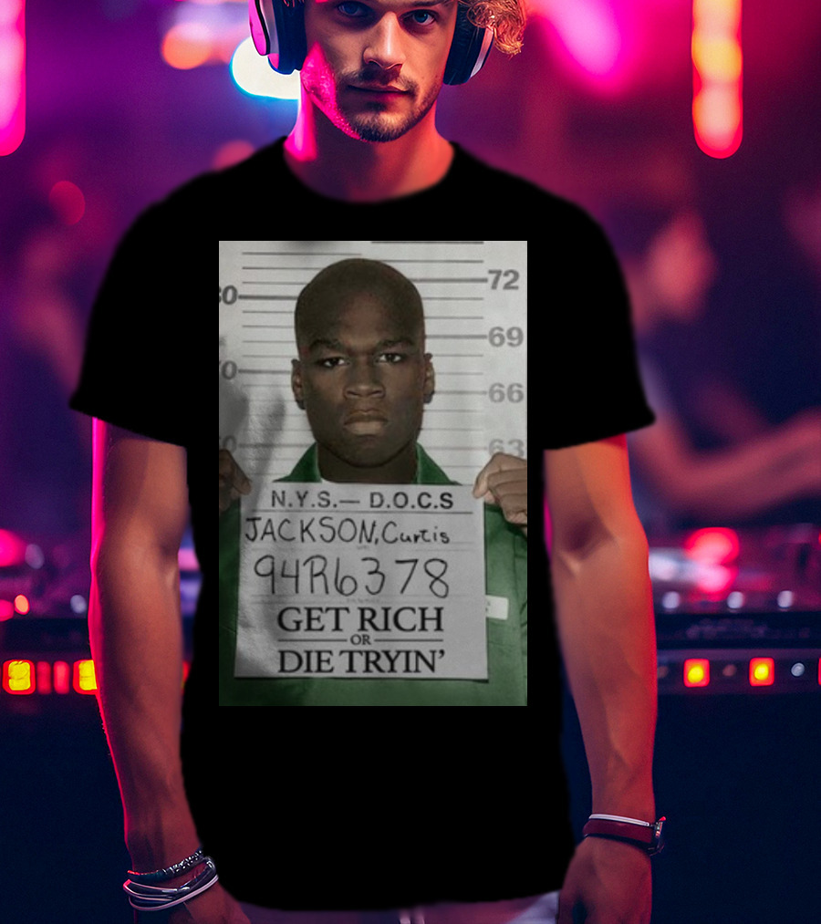 Curtis Jackson Get Rich Or Die Tryin' Mugshot 94R6378 T-Shirt