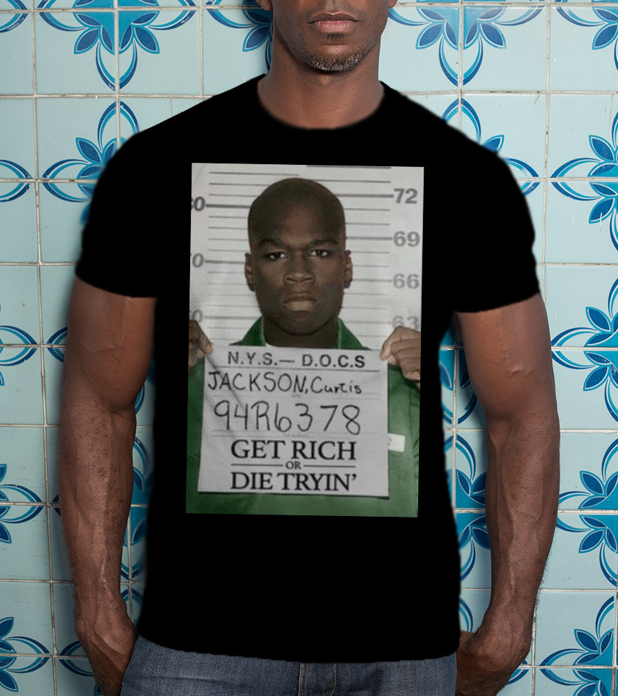 Curtis Jackson Get Rich Or Die Tryin' Mugshot 94R6378 T-Shirt