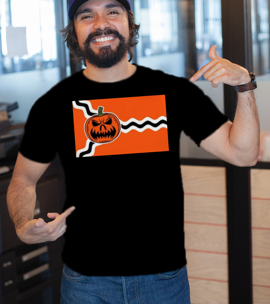 St. Louis Flag Inspired Pumpkin Halloween T-Shirt