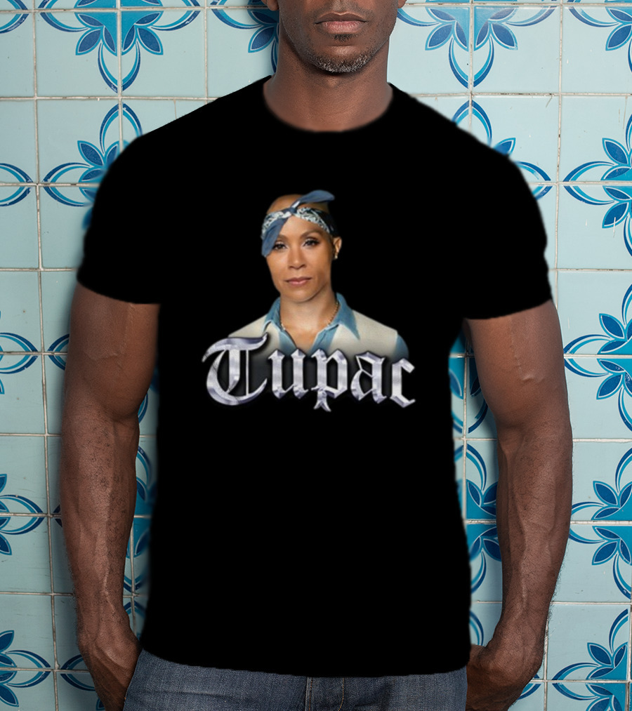Jada Pinkett Smith Tupac Bandana Crossover T-Shirt