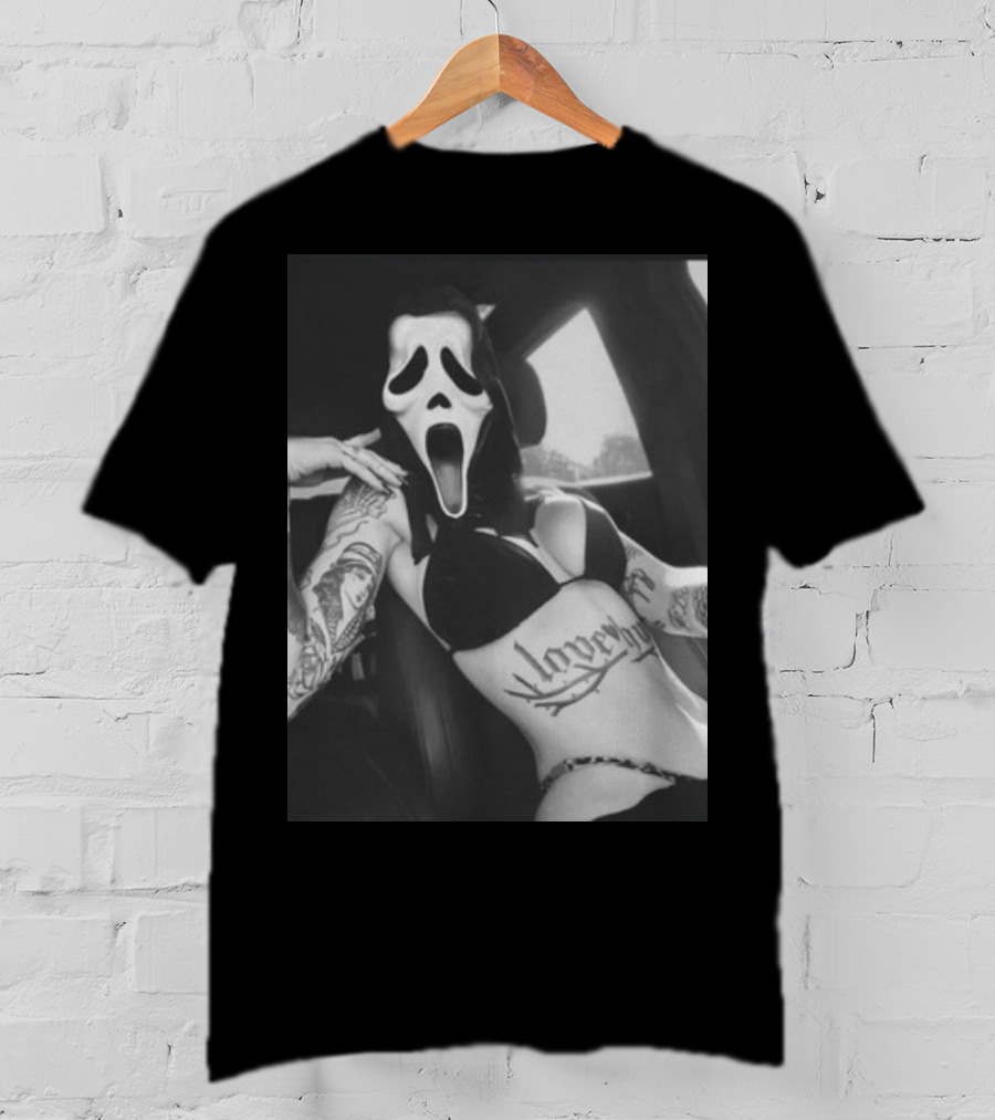 Paigeamaze Scream If U Need Me Lover Girl Mask Tattoo Body T-Shirt