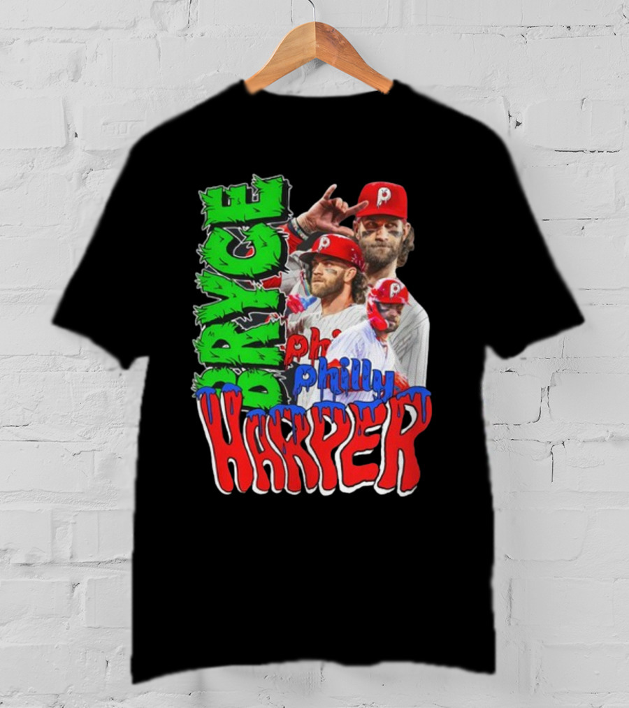 Bryce Harper Philly's Chosen One Phillies Player Red Cap T-Shirt