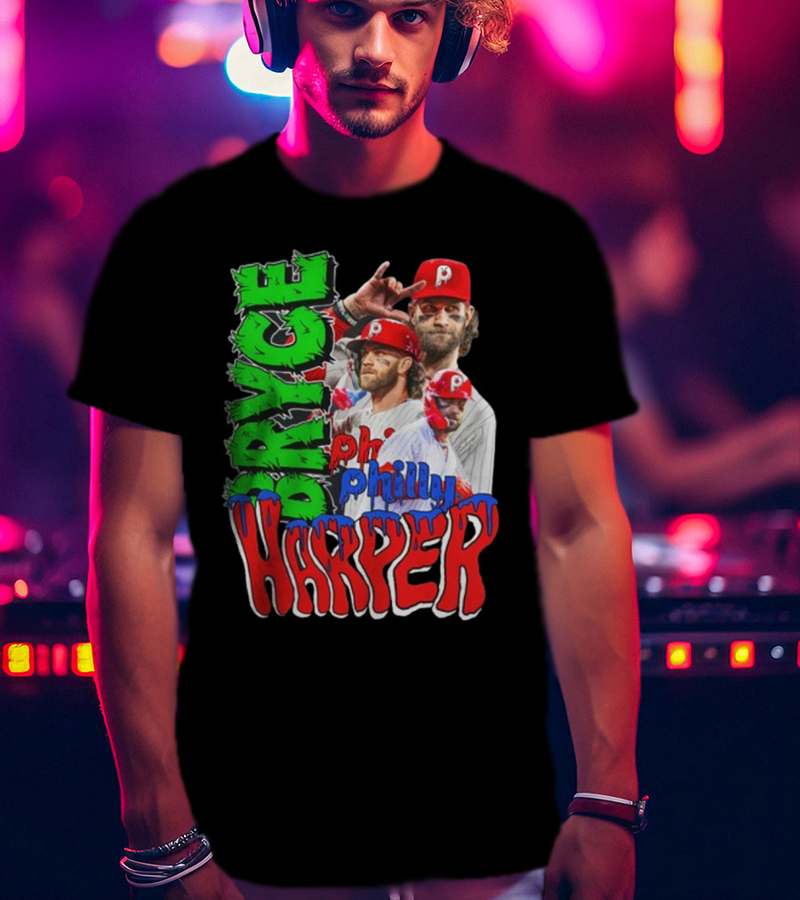 Bryce Harper Philly's Chosen One Phillies Player Red Cap T-Shirt