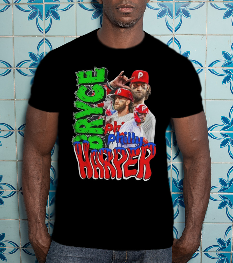 Bryce Harper Philly's Chosen One Phillies Player Red Cap T-Shirt