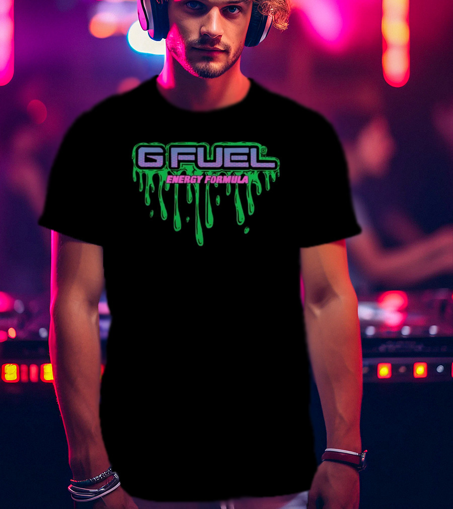 G Fuel Energy Formula Grime Dripping Neon Green T-Shirt
