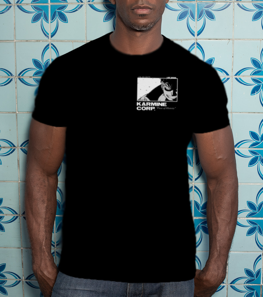 Karmine Corp Piece Of History Manga Style Character Sketch T-Shirt