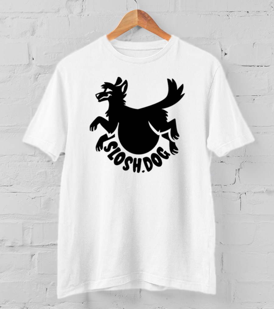 Slosh.Dog Logo Launch Day Sloshdog Playful Canine T-Shirt