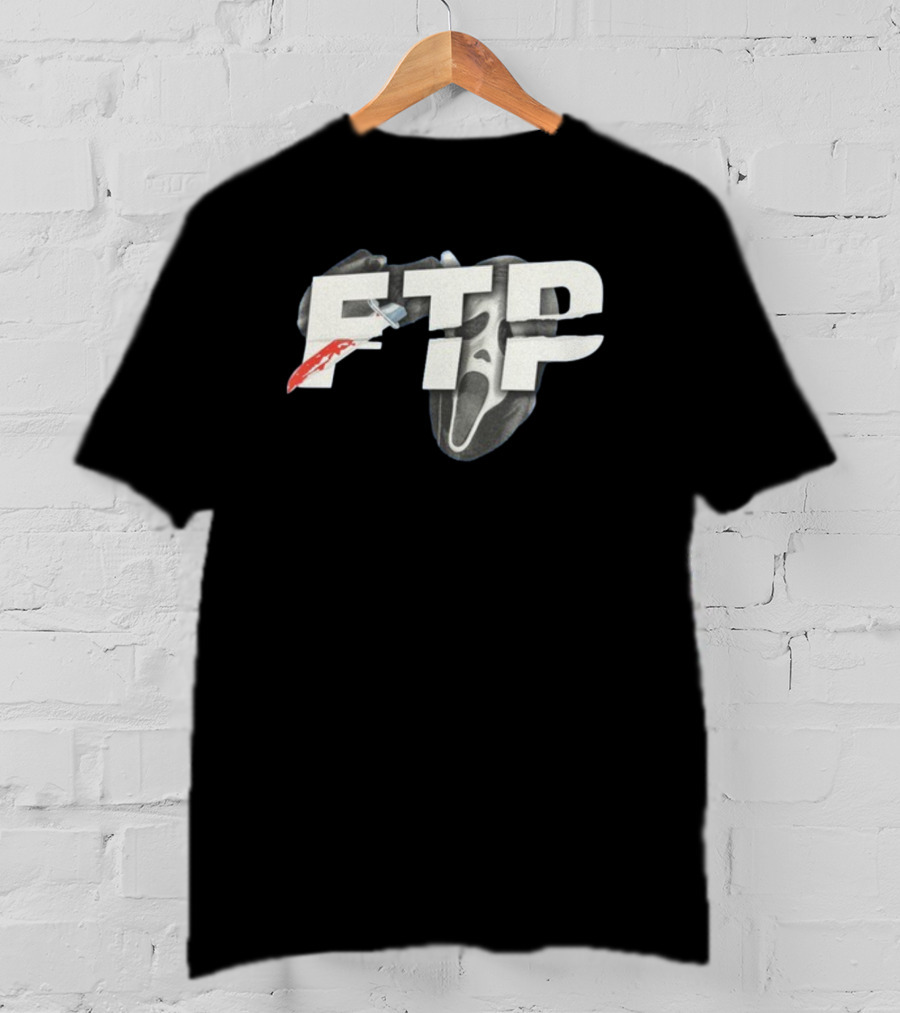 FTP Knife Ghost Mask Halloween T-Shirt
