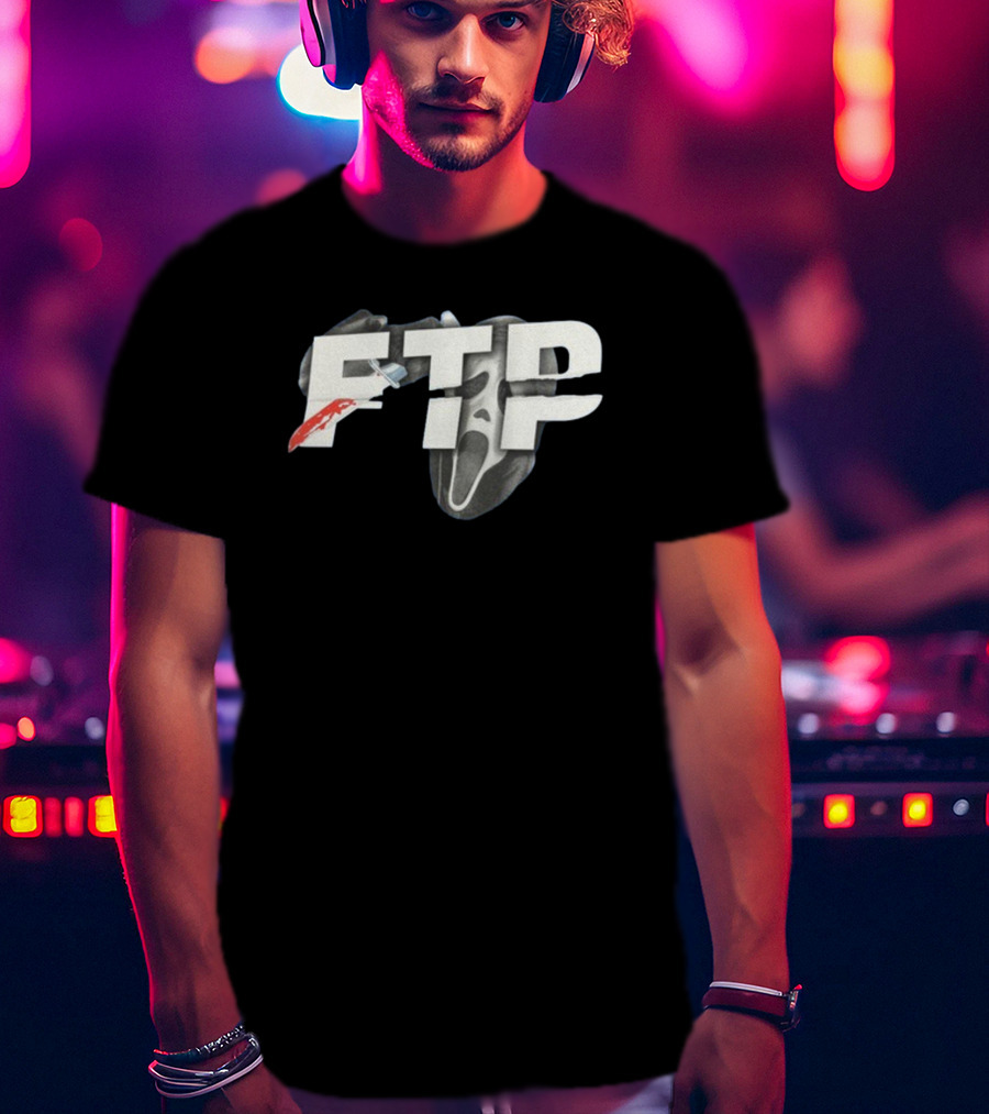 FTP Knife Ghost Mask Halloween T-Shirt