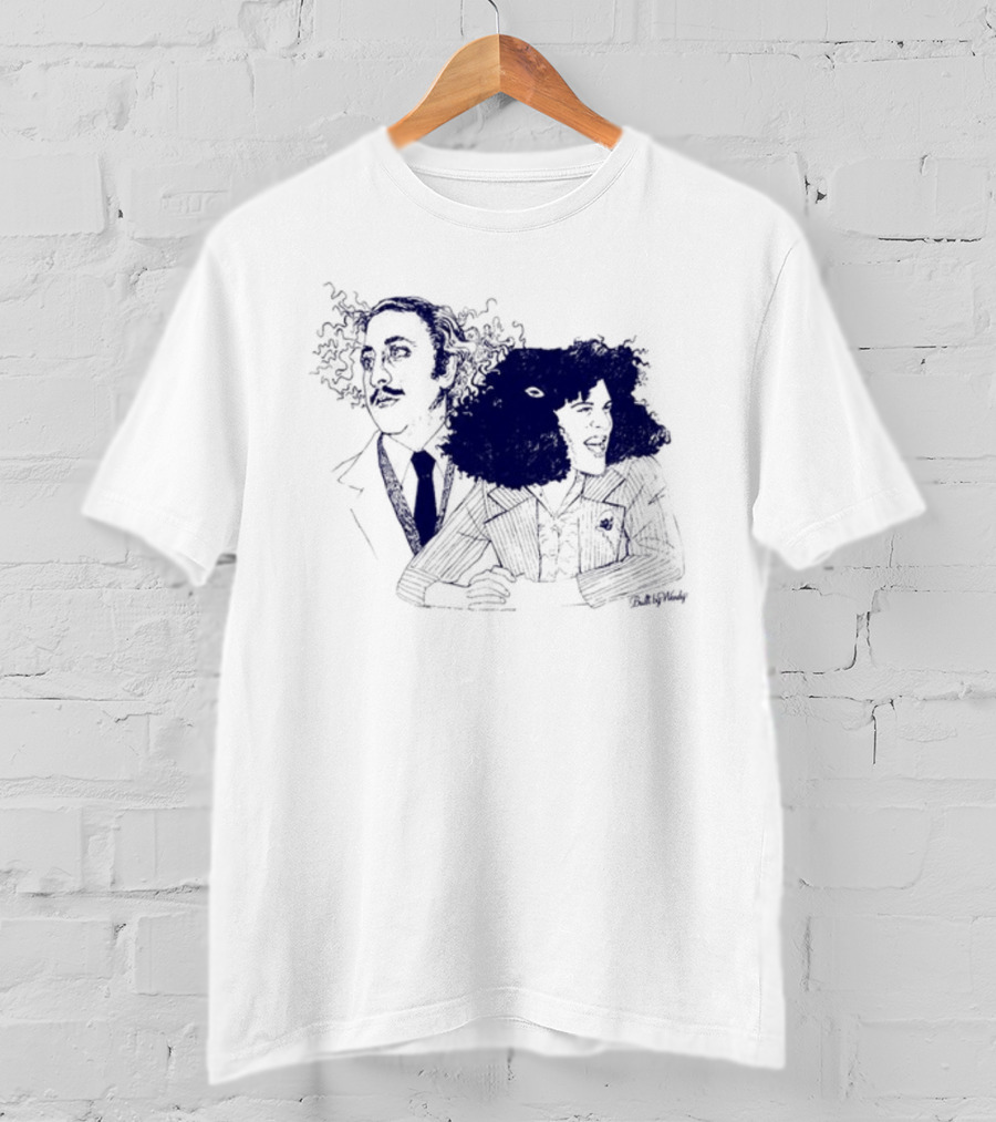 Gene Wilder Gilda Radner Iconic Duo Sketch T-Shirt