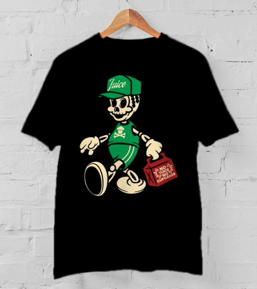 Johnny Cupcakes X 7Uice Skeleton Carrying Bag No 7Uice No Cupcakes T-Shirt