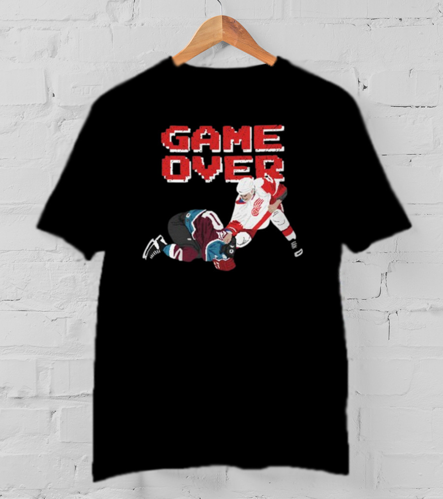 Questionableteez Fight Night Game Over Ice Hockey Showdown T-Shirt