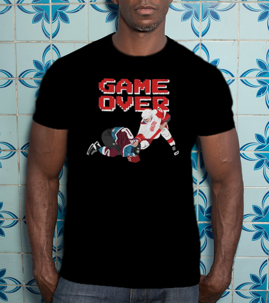 Questionableteez Fight Night Game Over Ice Hockey Showdown T-Shirt