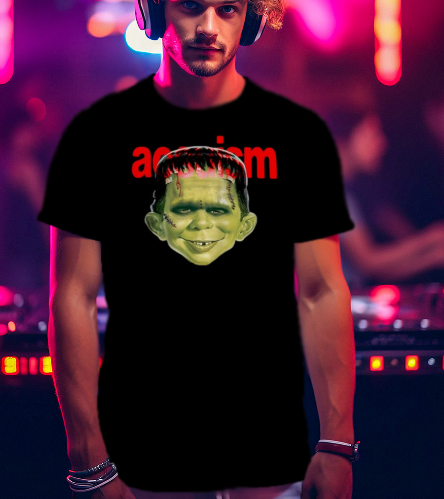 Aosuism Madd Halloween Frankenstein Monster Face T-Shirt