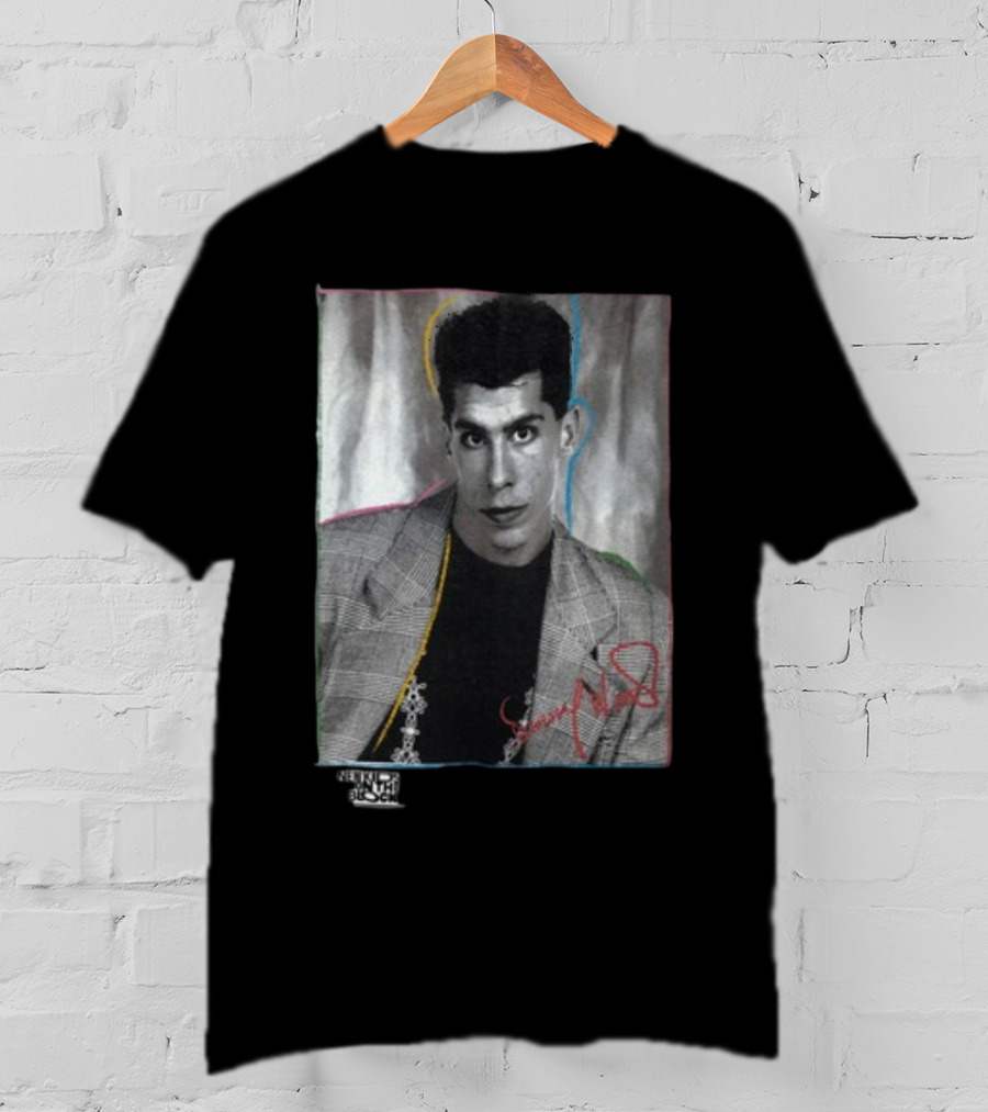 Danny Wood Vintage NKOTB Photo Colorful Outline T-Shirt