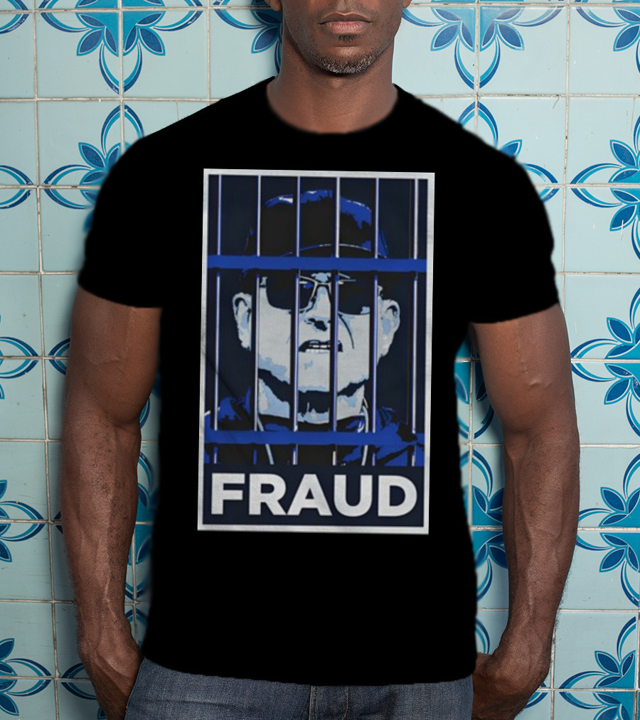Harbaugh Behind Bars Fraud T-Shirt