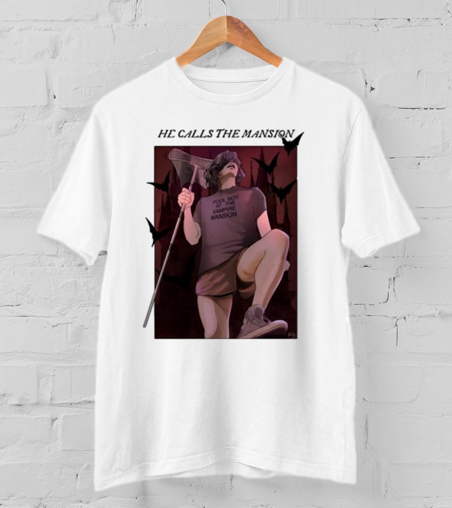 Pool Boy At The Vampire Mansion He Calls The Mansion Not A House But A Tomb T-Shirt