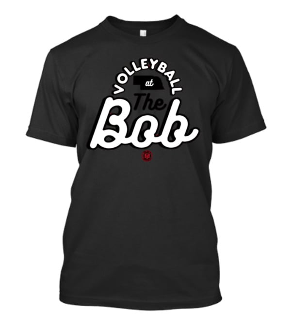 Volleyball At The Bob Nebraska State Silhouette With Bbbprinting T-Shirt