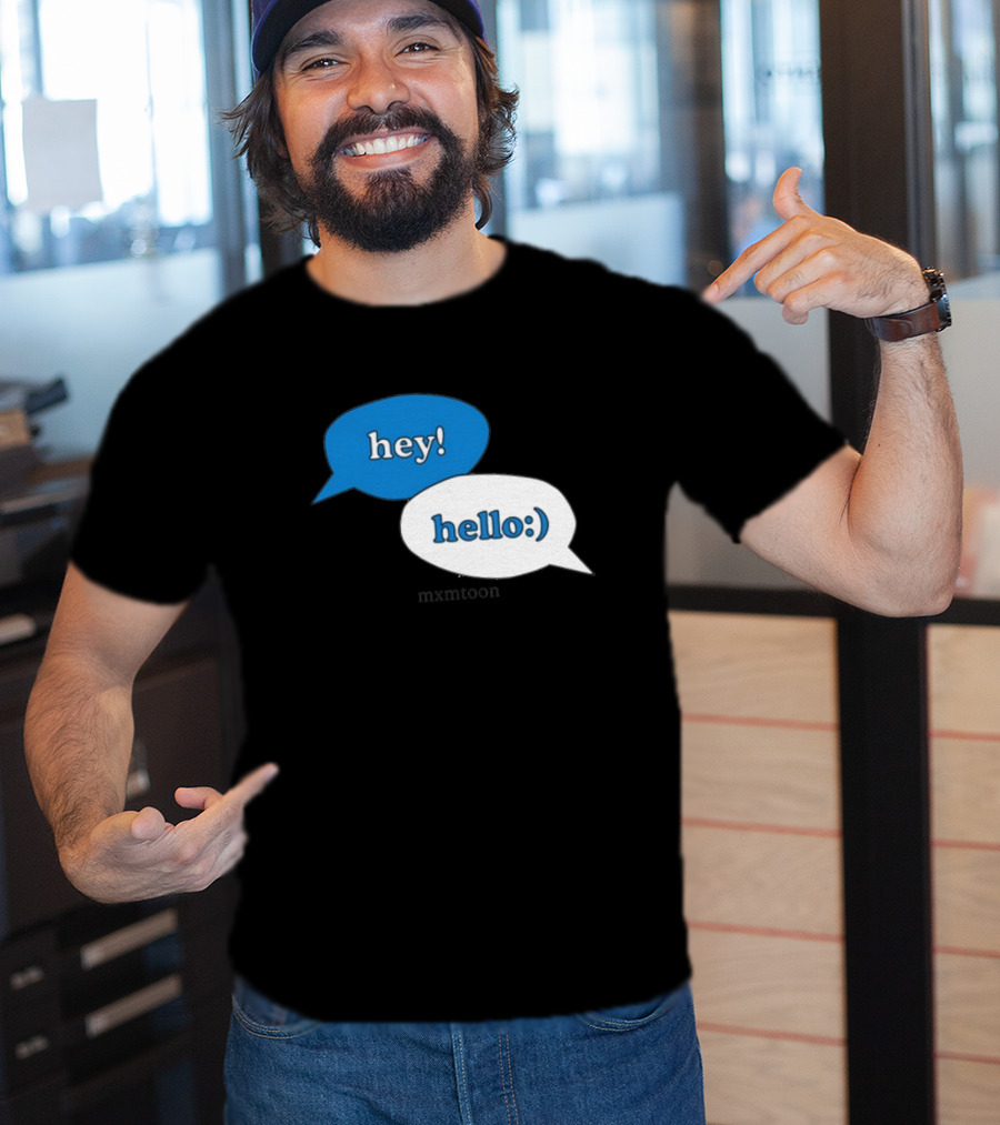 Hey Hello:) Mxmtoon Speech Bubbles T-Shirt