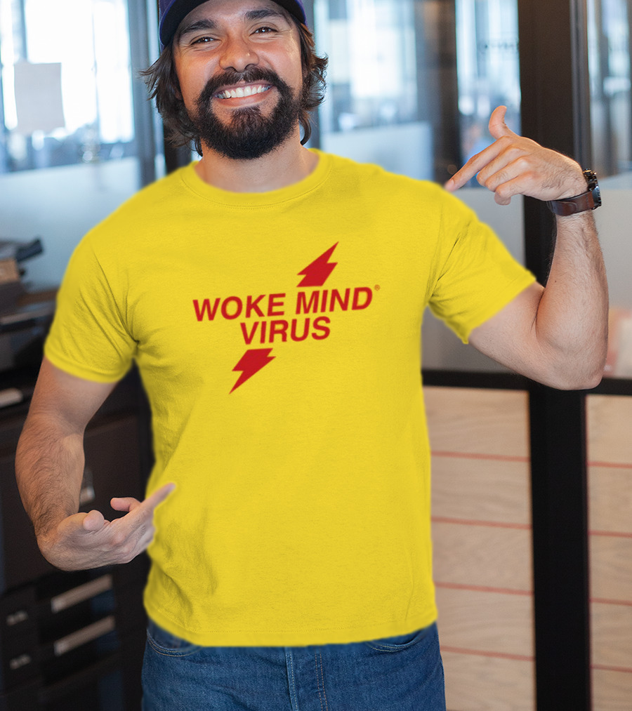 Woke Mind Virus Lightning Bolt T-Shirt