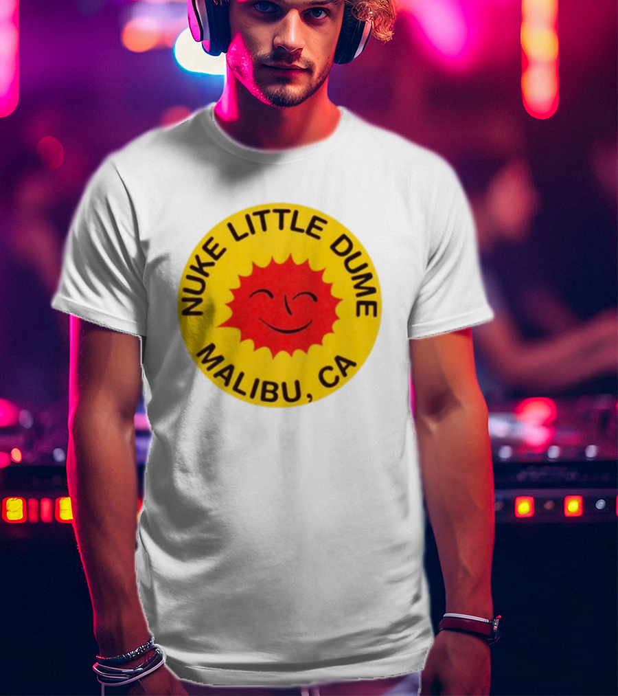 Nuke Little Dume Malibu CA Smiling Sun T-Shirt