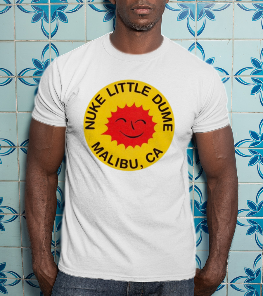 Nuke Little Dume Malibu CA Smiling Sun T-Shirt