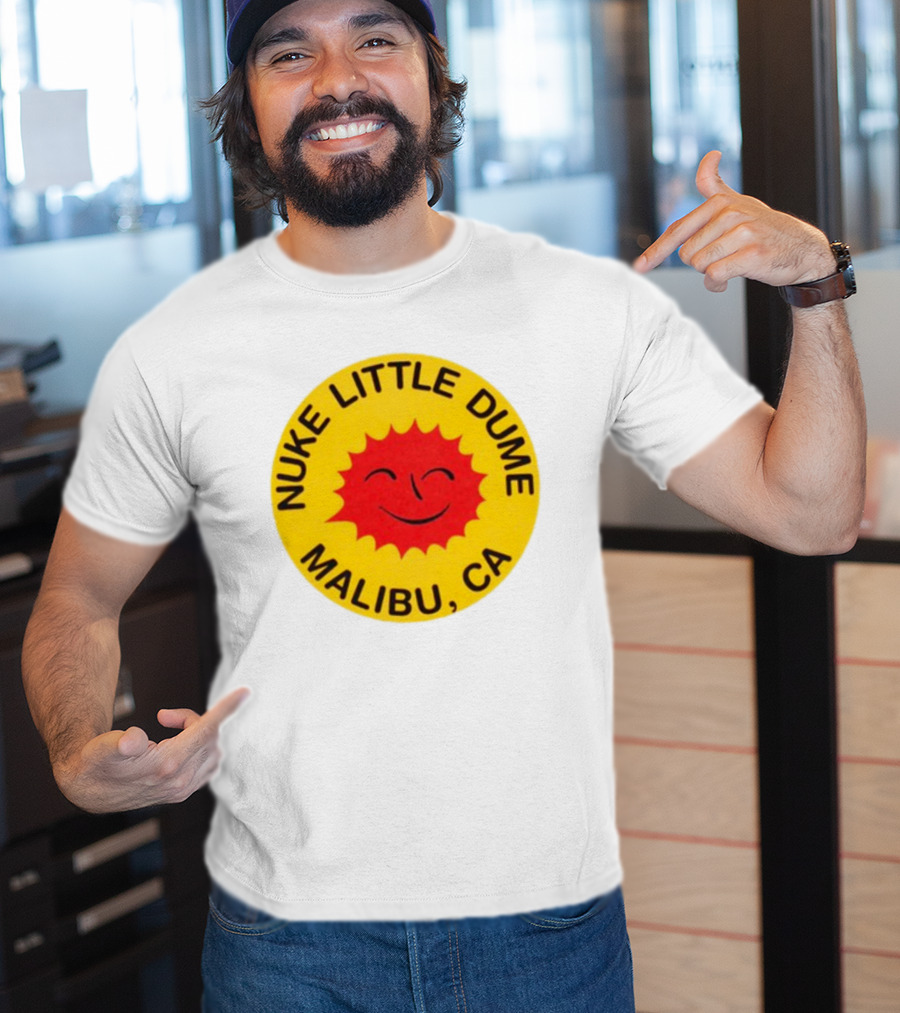 Nuke Little Dume Malibu CA Smiling Sun T-Shirt