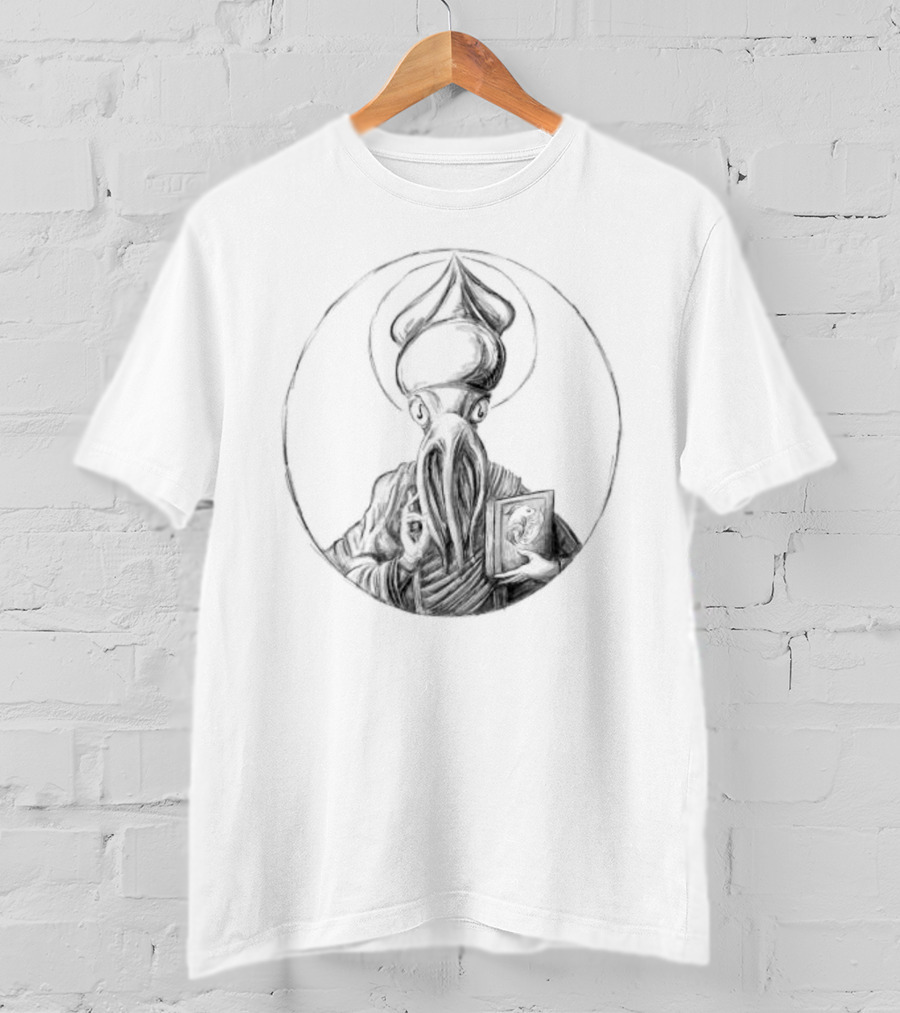 Squid Jesus Holy Icon Tentacle T-Shirt