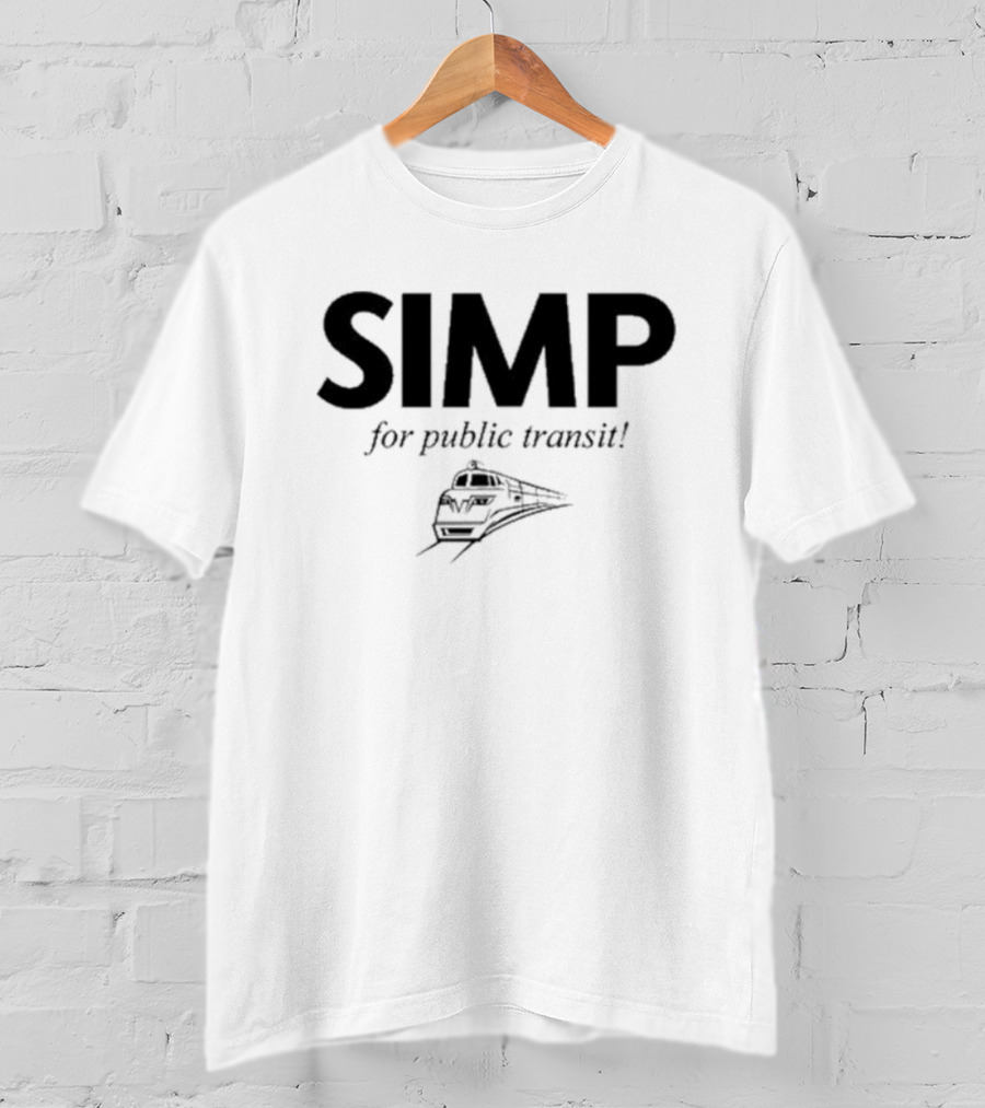 SIMP For Public Transit With Train T-Shirt
