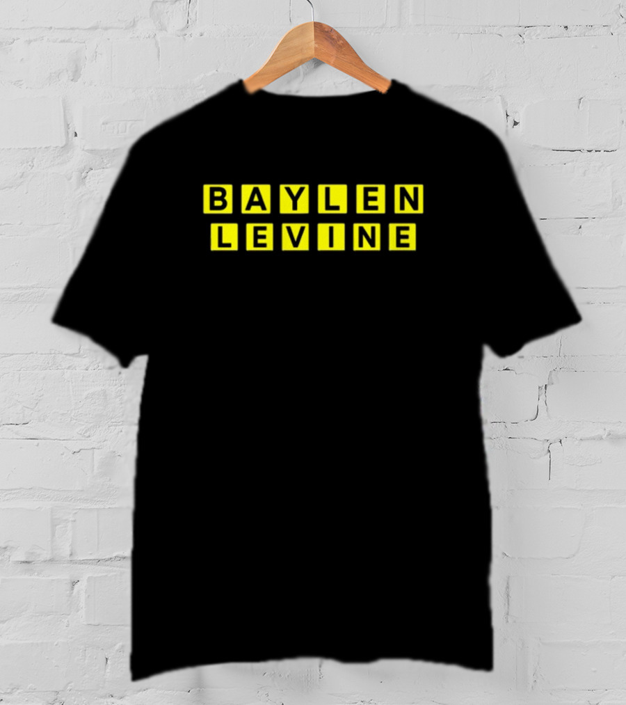Baylen Levine Yellow Block Letters T-Shirt