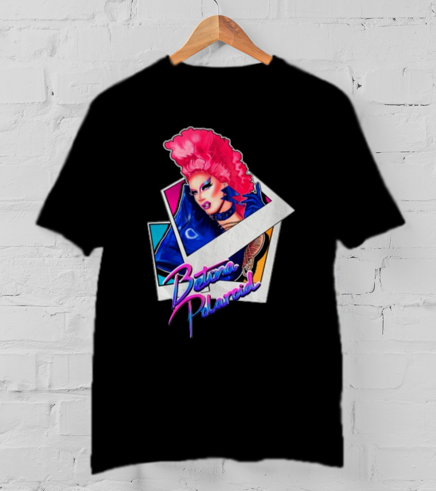 Betina Polaroid Vibrant Drag Persona In T-Shirt