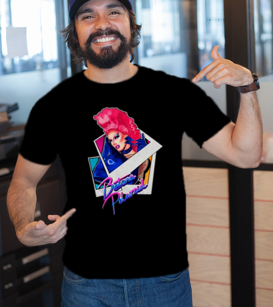Betina Polaroid Vibrant Drag Persona In T-Shirt