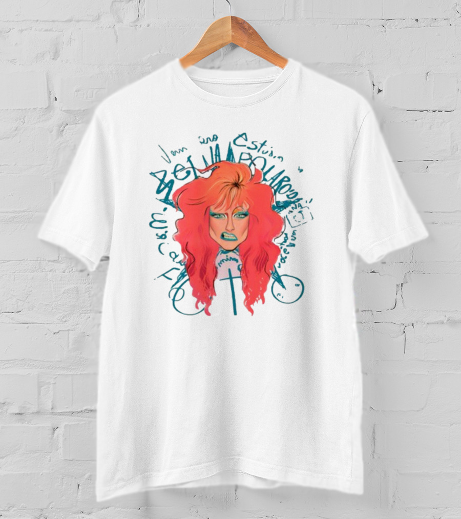 Vem Pro Estudio Da Betina Polaroid Vibrant Neon Portrait 80s T-Shirt