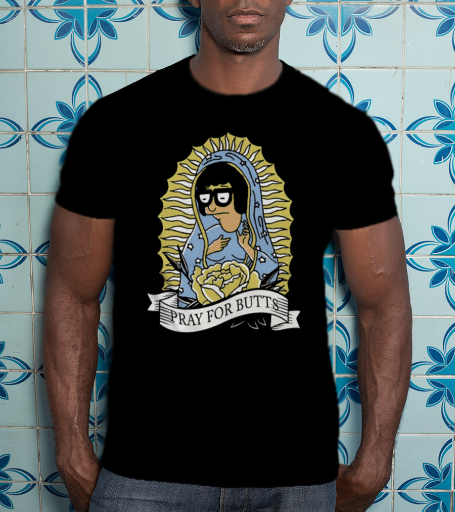 Pray For Butts Tina Belcher Bob's Burgers Iconic Character Image T-Shirt