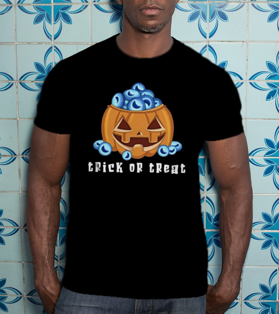 Trick Or Treat Pumpkin Candy Eyes Halloween T-Shirt