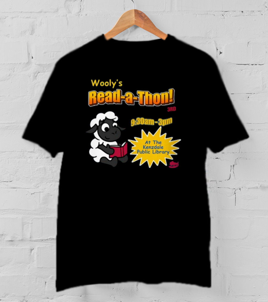 Wooly's Read-a-Thon 3rd At The Kenzdale Public Library 9:30am-3pm T-Shirt