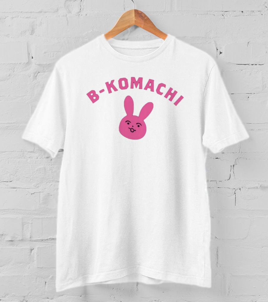 B-Komachi Pink Bunny Face T-Shirt
