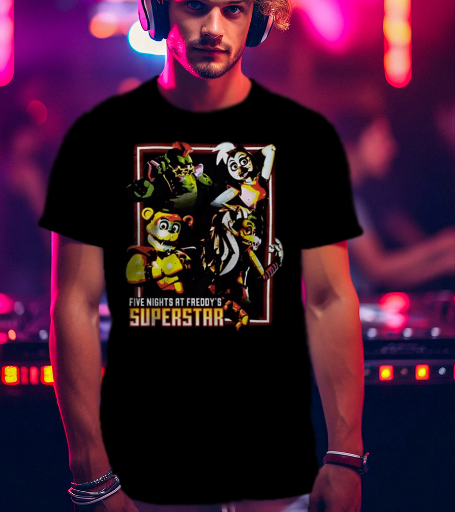 Five Nights At Freddy's Superstar Characters T-Shirt