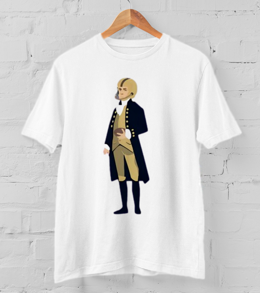 Father Of The Constitution Meets College Gameday In Historical Football Fusion T-Shirt