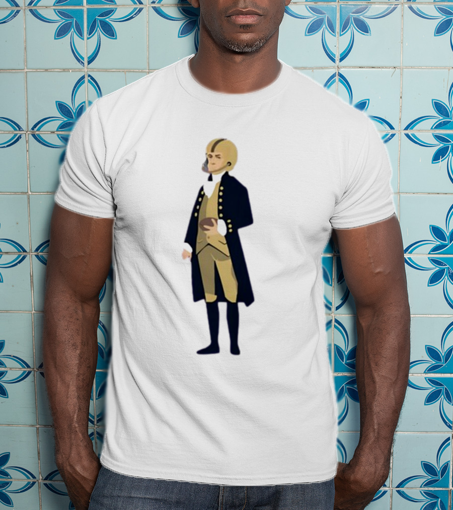 Father Of The Constitution Meets College Gameday In Historical Football Fusion T-Shirt