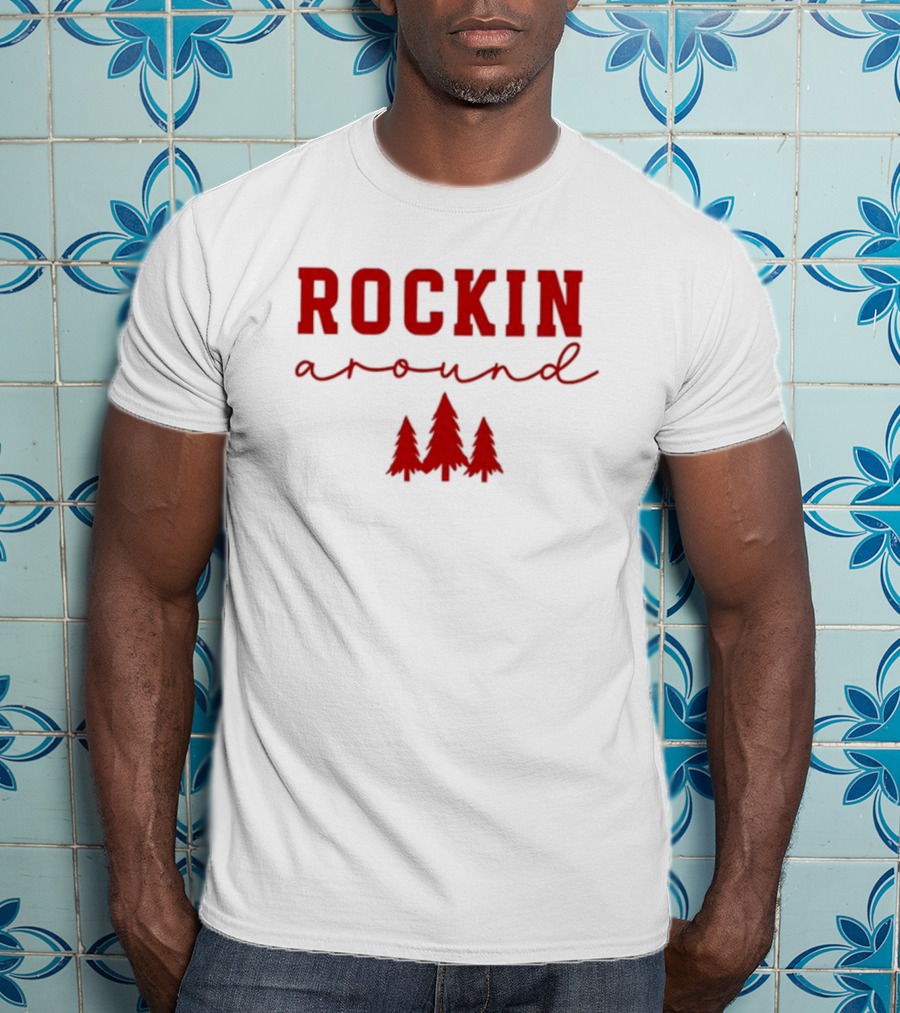 Simply Sage Market Women's Rockin' Around Christmas Trees T-Shirt