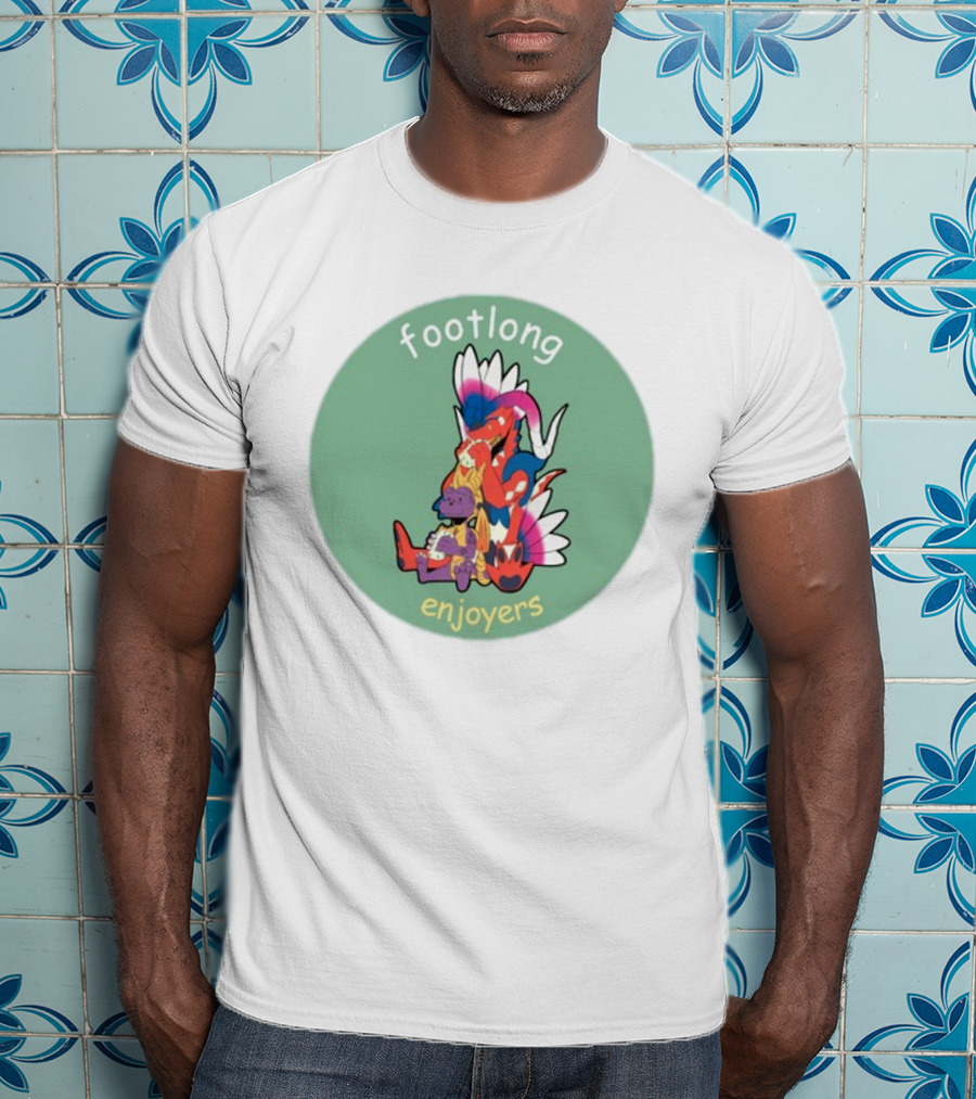 Footlong Enjoyers Fantasy Creatures With Colorful Wings T-Shirt